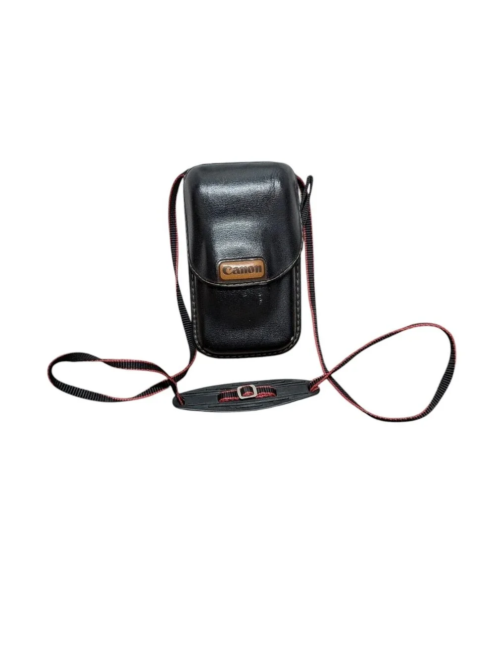 Vintage CANON Sure Shot Supreme Black Camera Case with Case and Shoulder Strap
